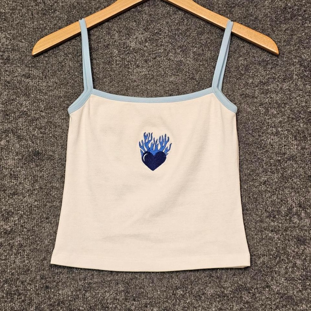 Vintage Y2K‎ "Limited Too" White Baby Tank - Crop Top